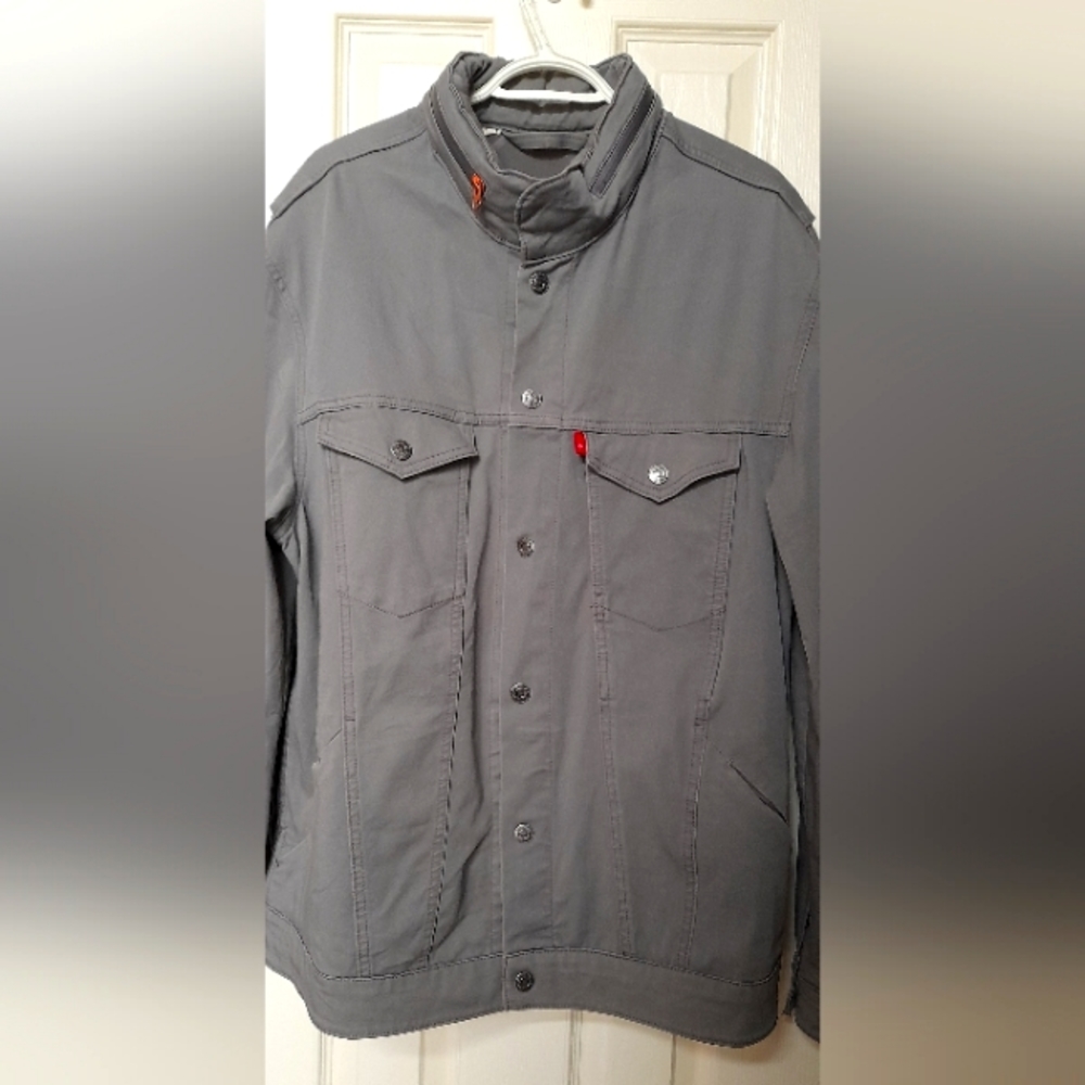 Levi's commuter jacket, Mens, Grey, XXL
